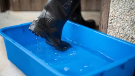 Personal Hygiene - Boots in a boot-bath