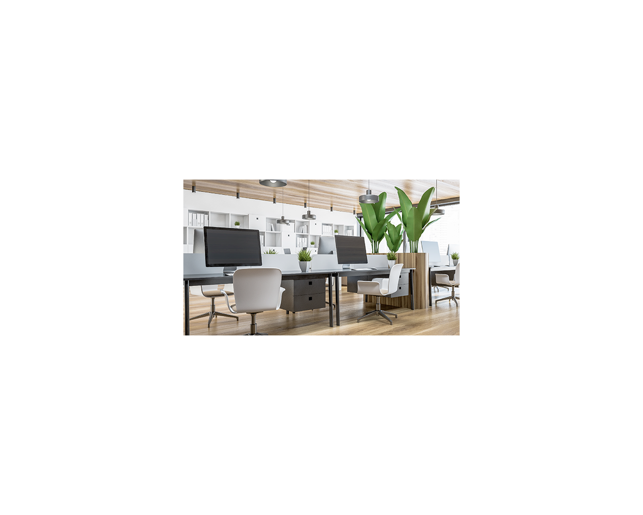 Open office with two workstations
