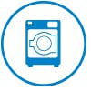 Laundry machine icon.