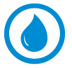 Icon of a water droplet.