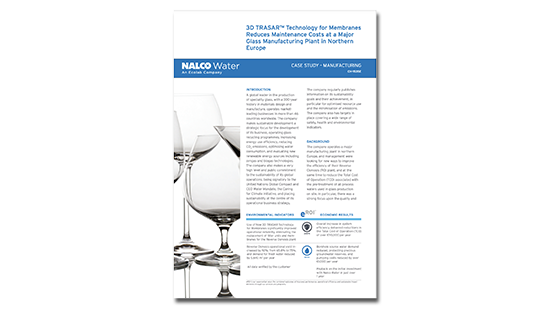 Major Glass Manufacturing Plant in EU customer case study