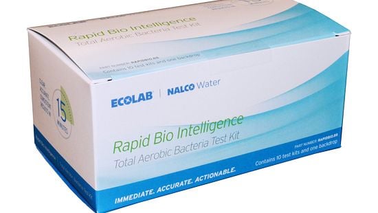 Product box for Rapid Bio Intelligence total aerobic bacteria test kit